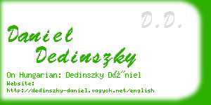 daniel dedinszky business card